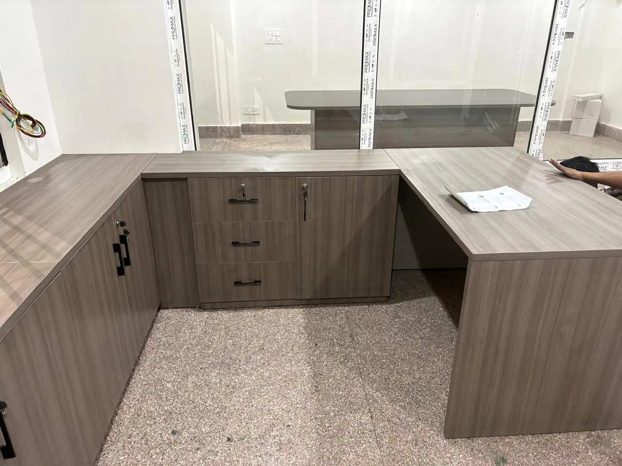 Made-to-measure office furniture completed by Jainam Furnitech